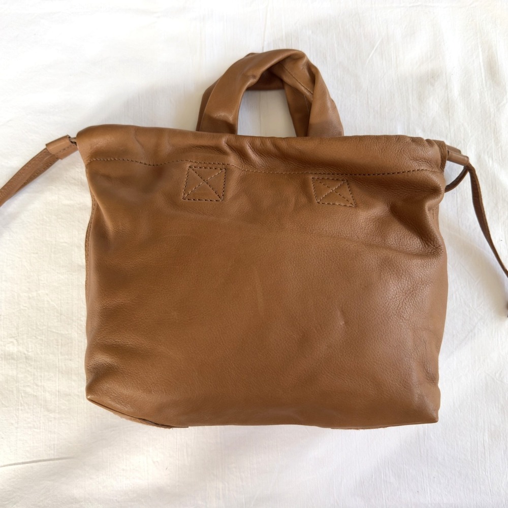 Madewell PIAZZA Crossbody Bag Soft Leather Timber Beam NH025 NWT